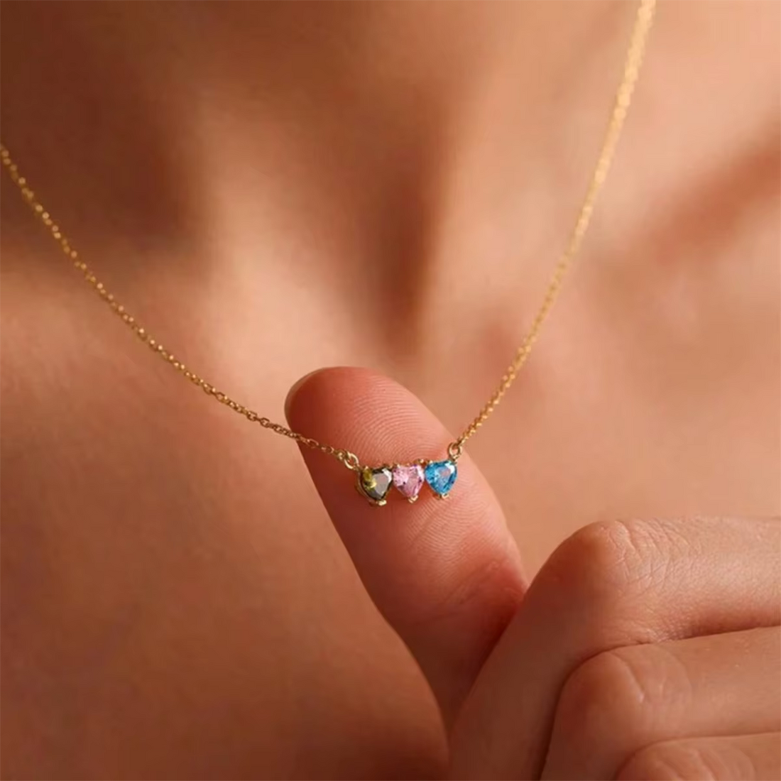 Giselle - Duo geboortesteenketting