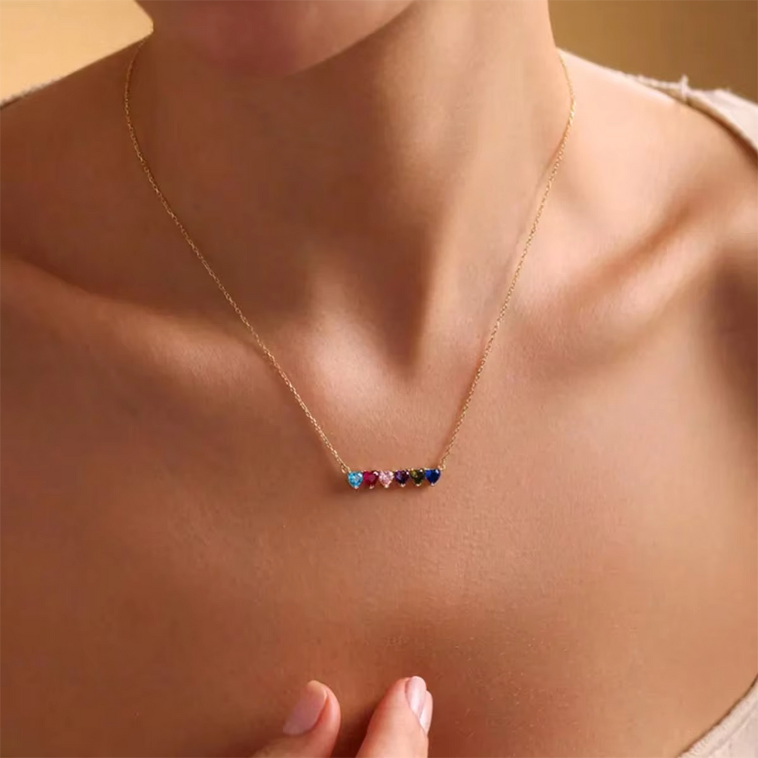 Giselle - Duo geboortesteenketting