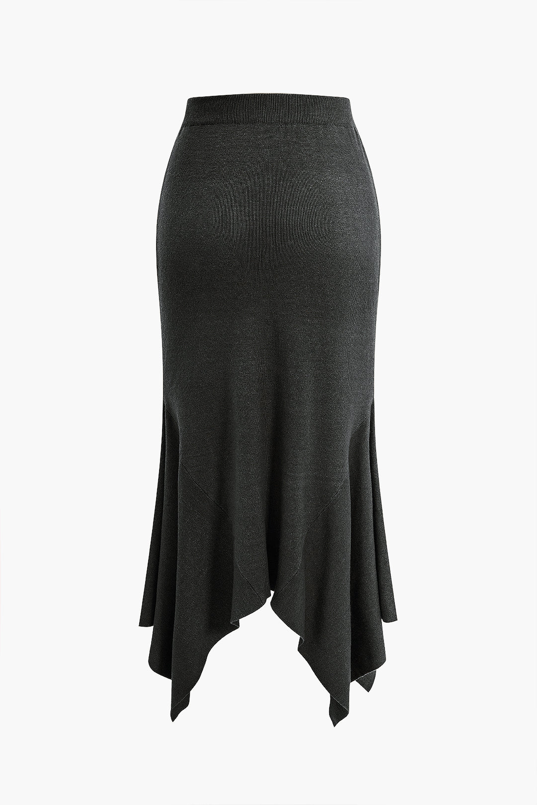Effen asymmetrische rok