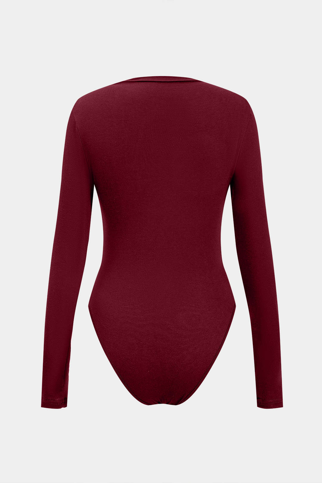 Gebreide body met ruches en lange mouwen