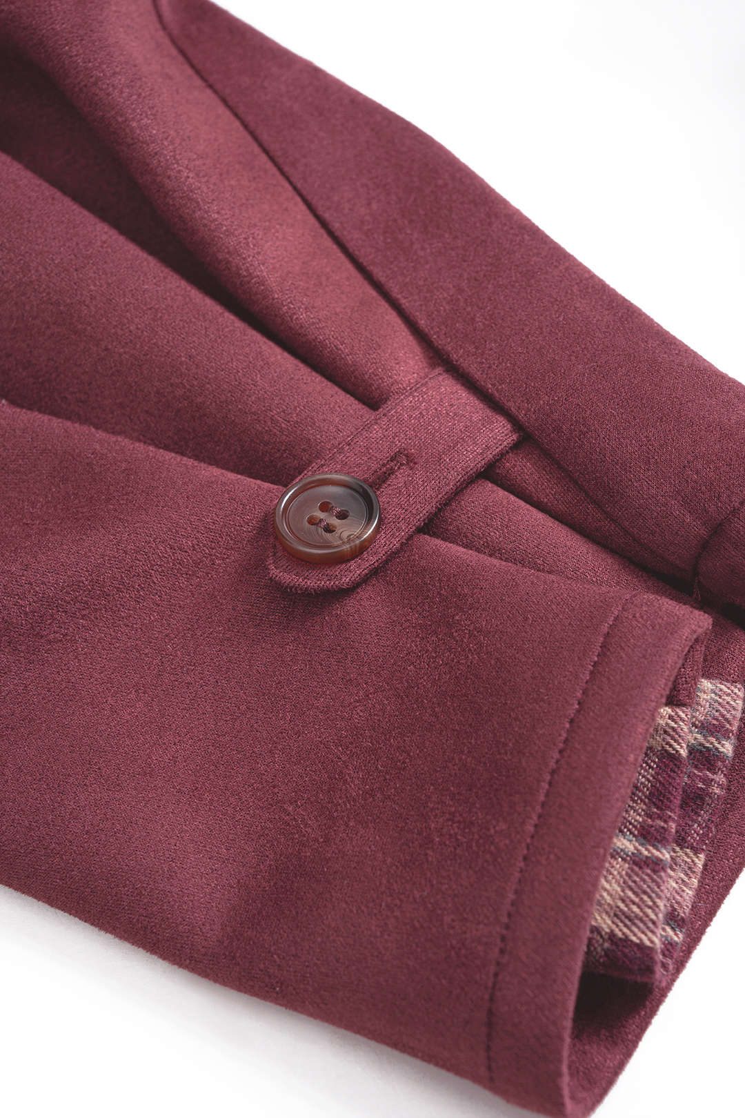 Geruite suède broek
