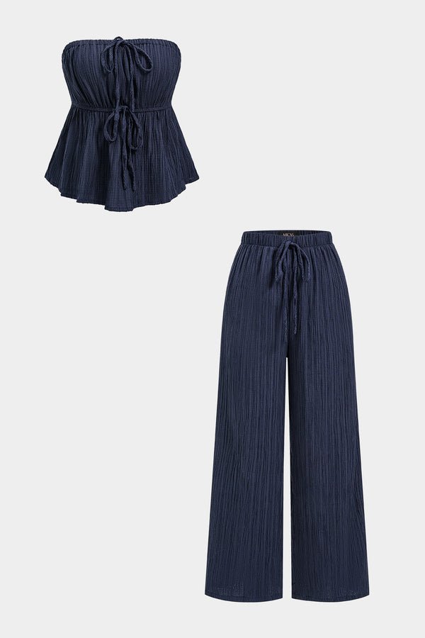 Fleur - Set met strapless top en broek
