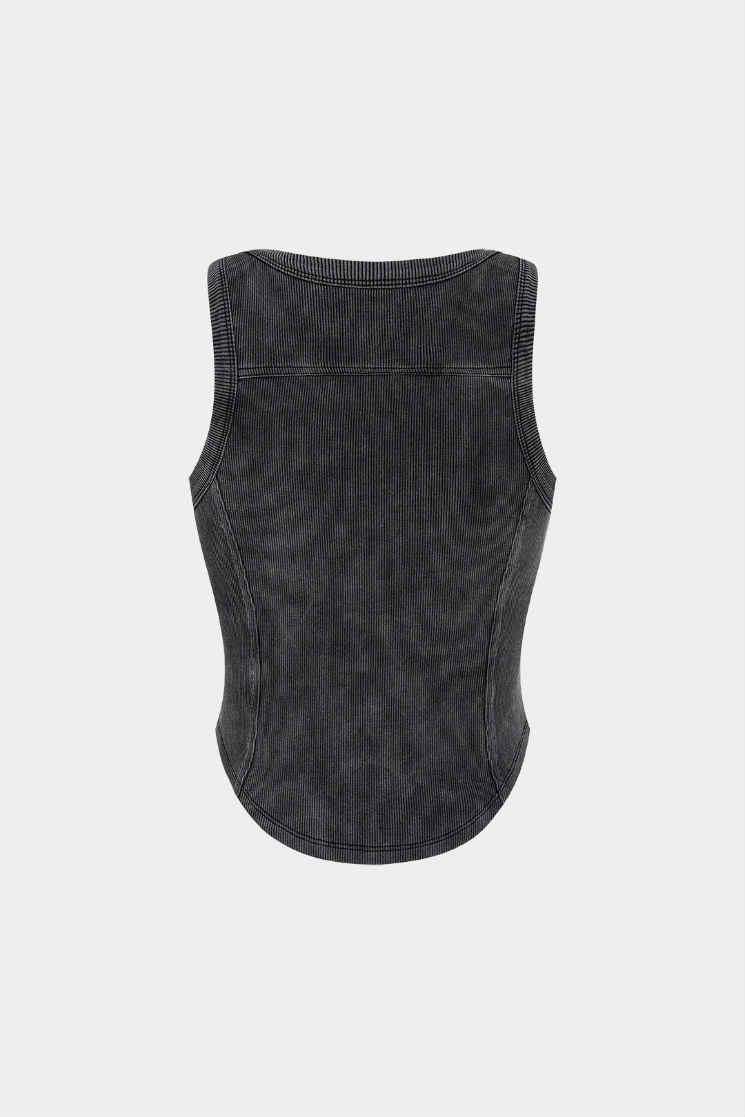 Tanktop met ronde hals en gesp