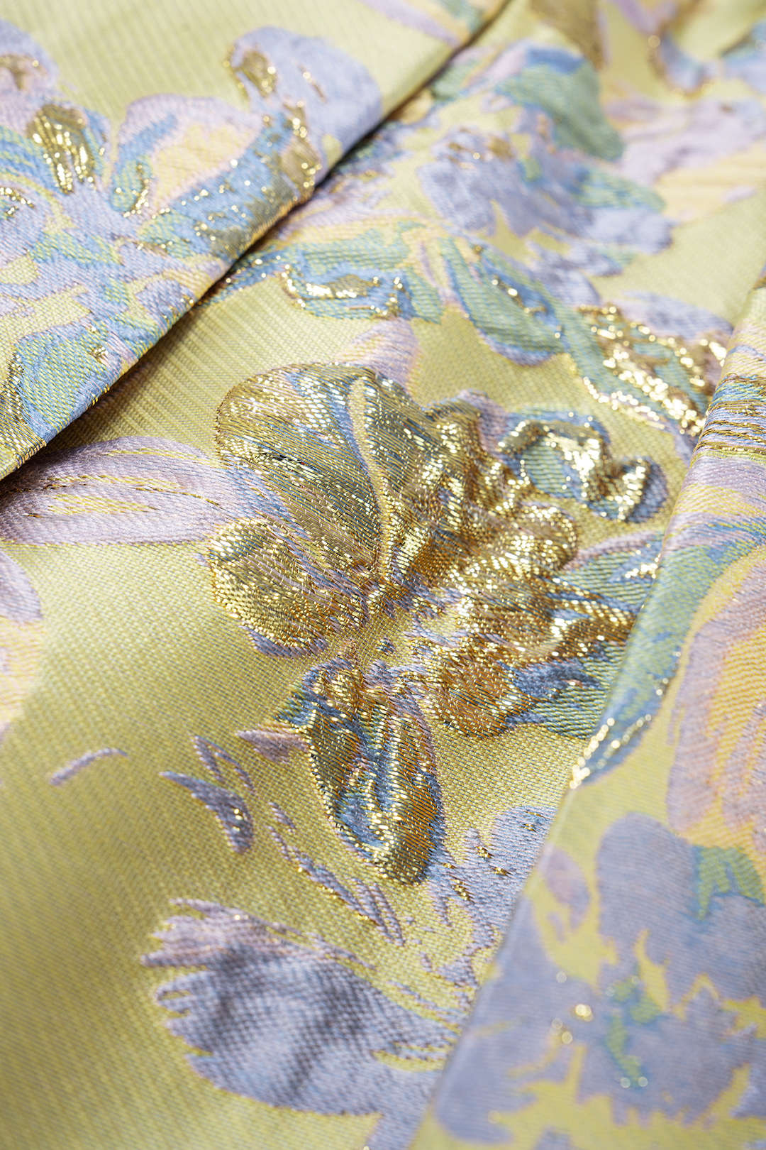 Bloemenprint jacquard rok met smokwerk
