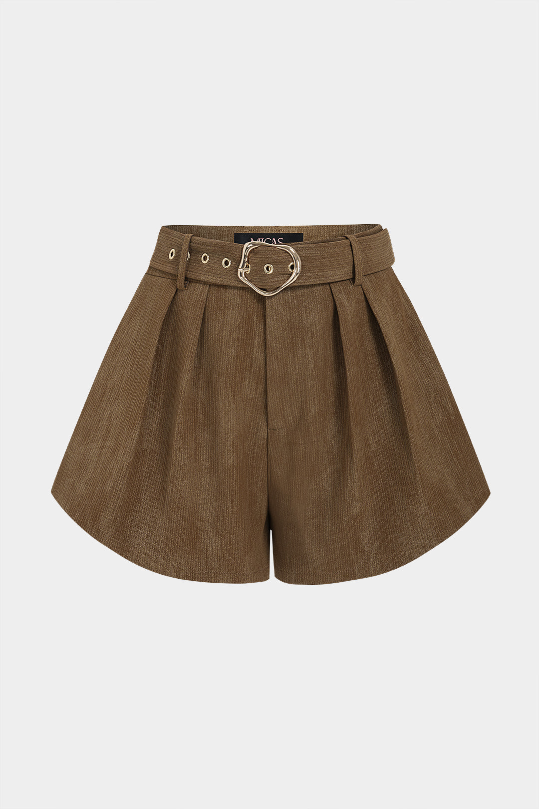 Zara - Leren-look short met riem