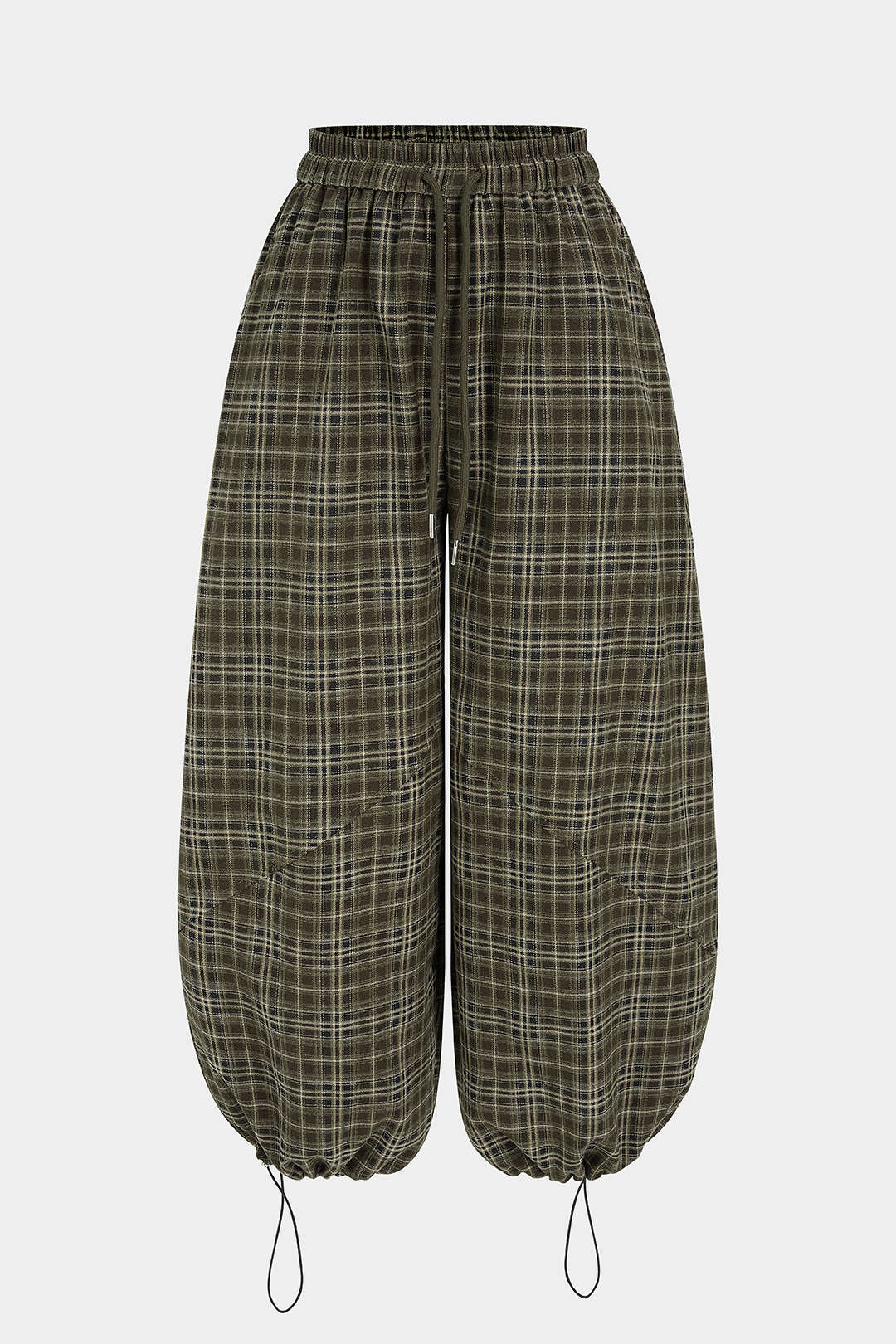 Geruite broek met trekkoord