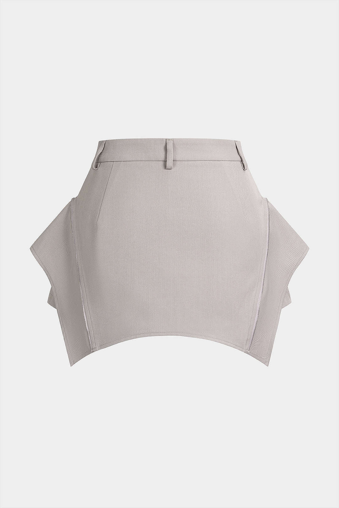 Short met rits en knoopjes