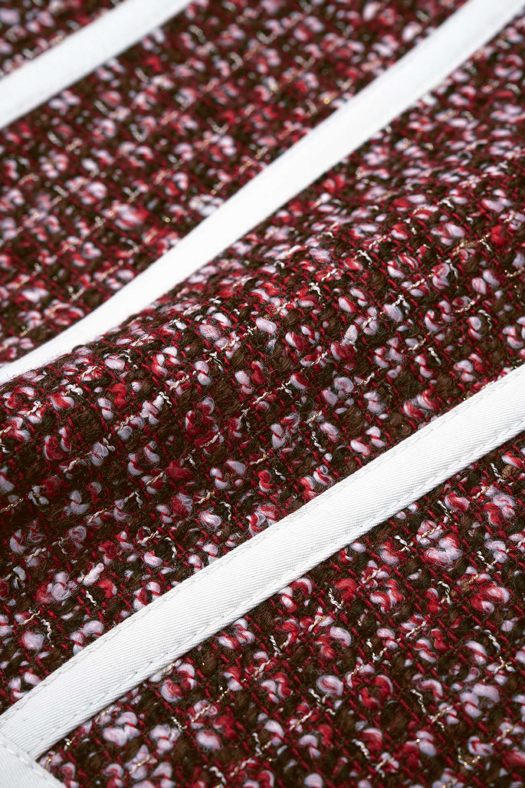 Tweed top met rits
