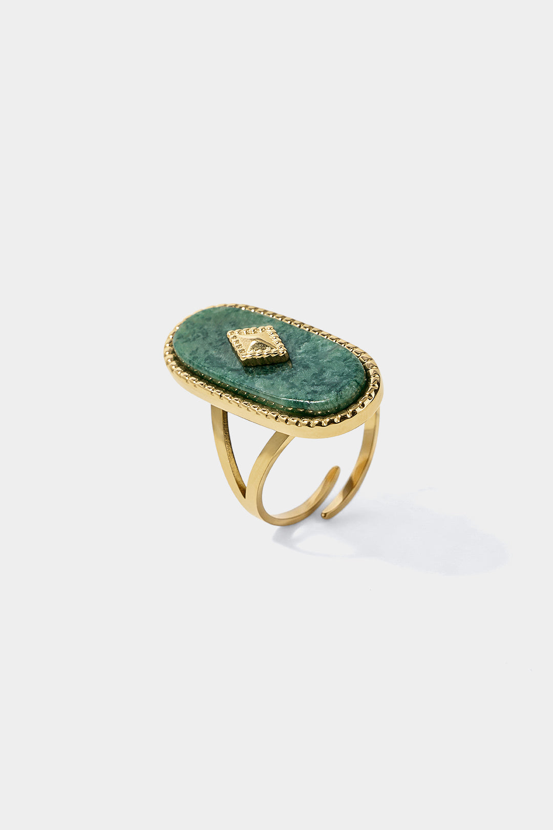 Ovale ring van metaallegering