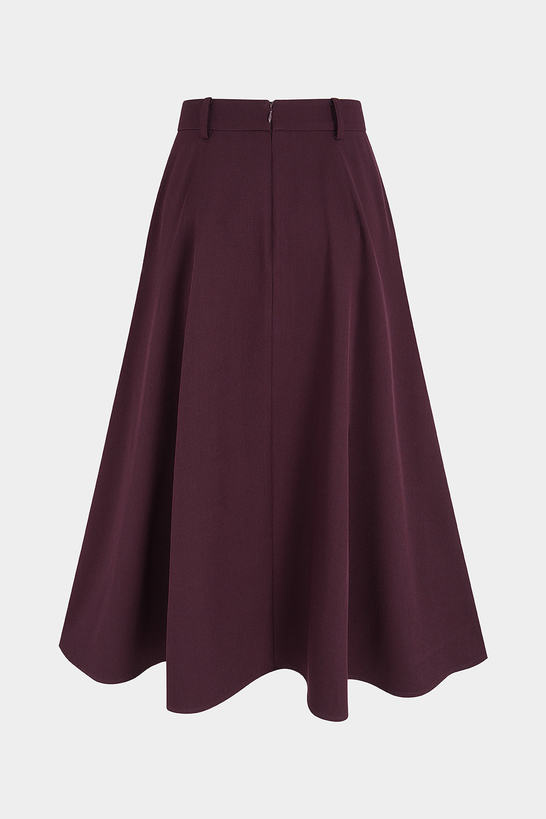 Metallic midirok met knoopjes en hoge taille