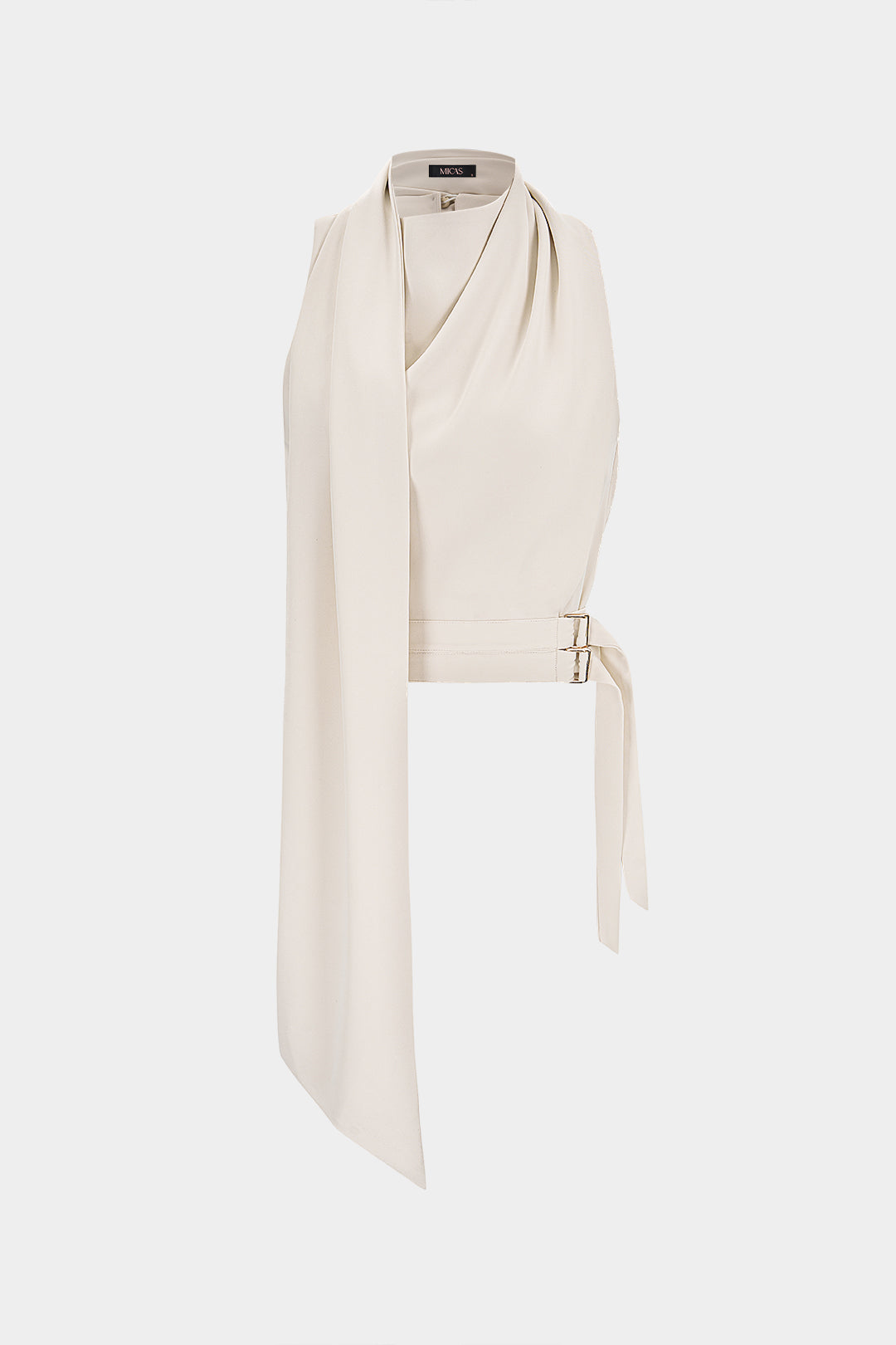 Asymmetrische tanktop met strik