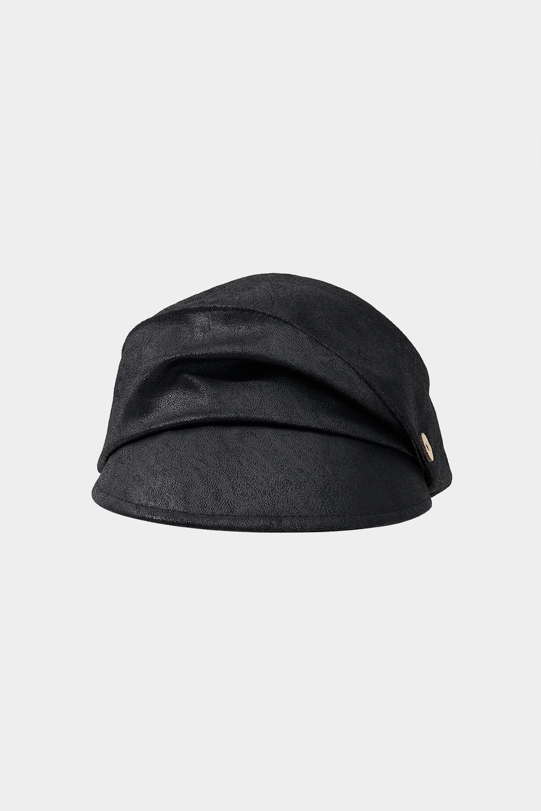 Leren-look baret