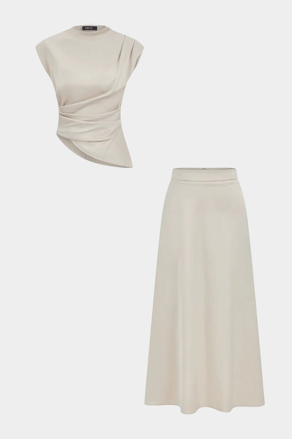 Carmen - Asymmetrische set met top en rok