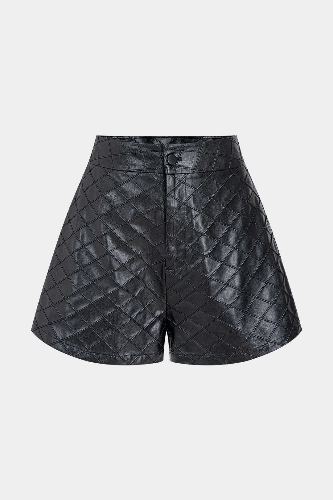 Paula - Leren-look short