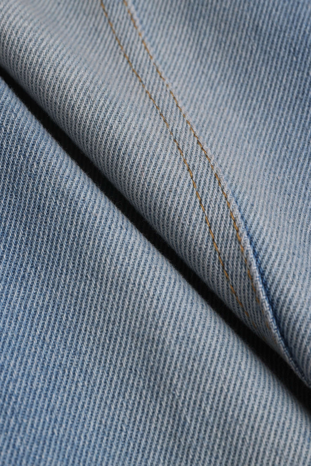 Denim patchwork item met reverskraag