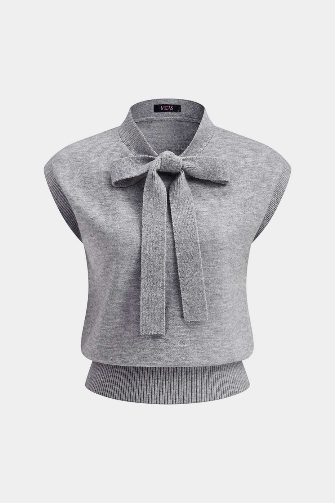 Pien - Gebreide tanktop met strik