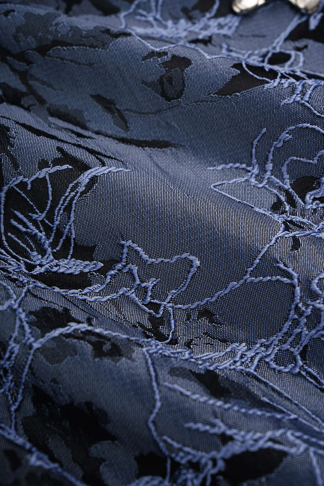 Jacquard metallic jasje met kraag