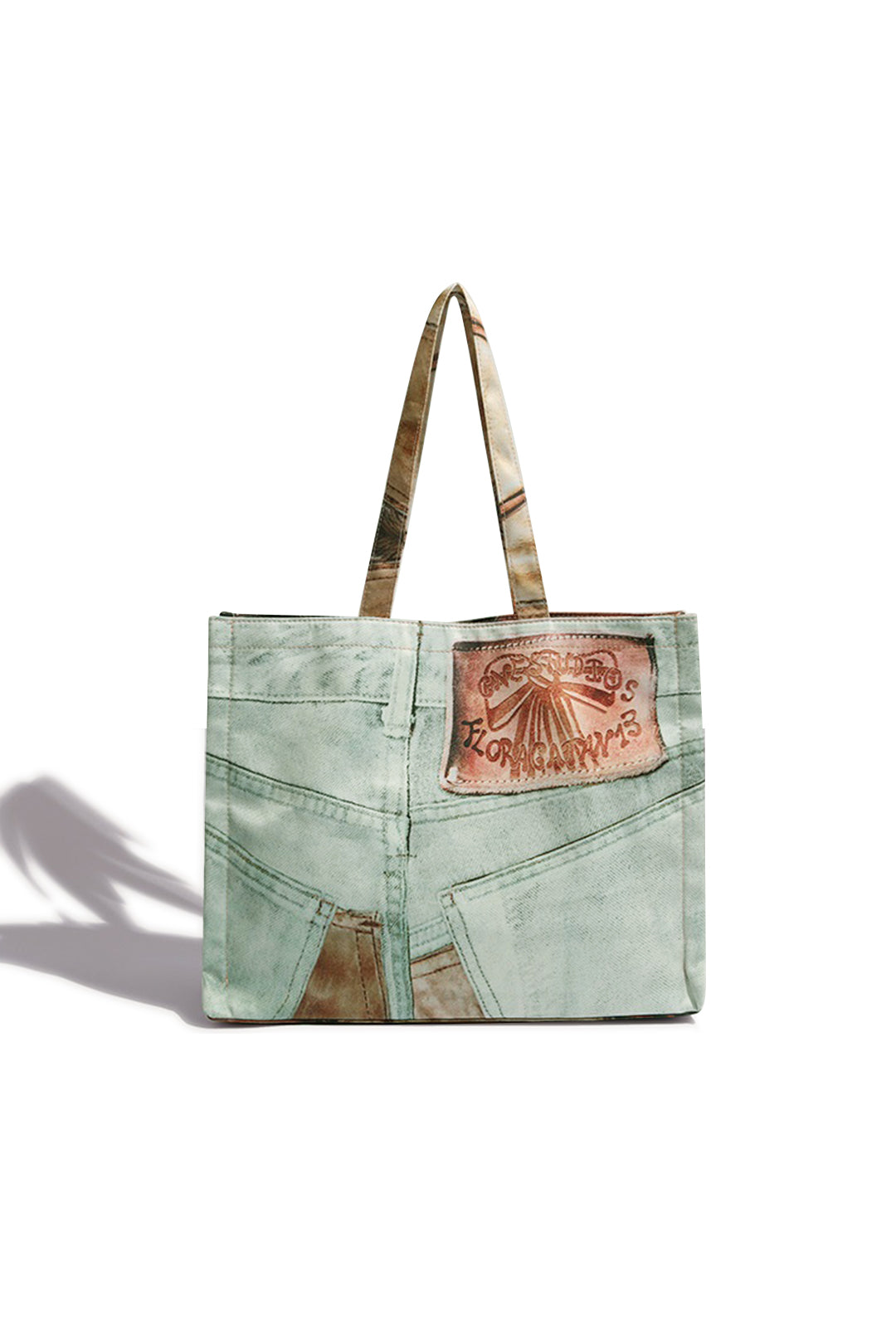 Abstracte print shopper
