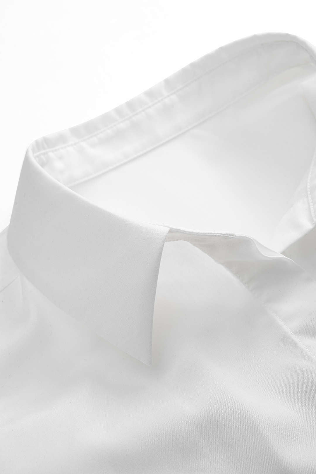 Leren-look patchwork blouse met lange mouwen