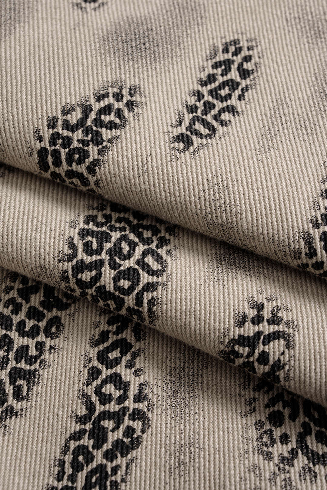 Luipaardprint jeans met rits en wijde pijpen