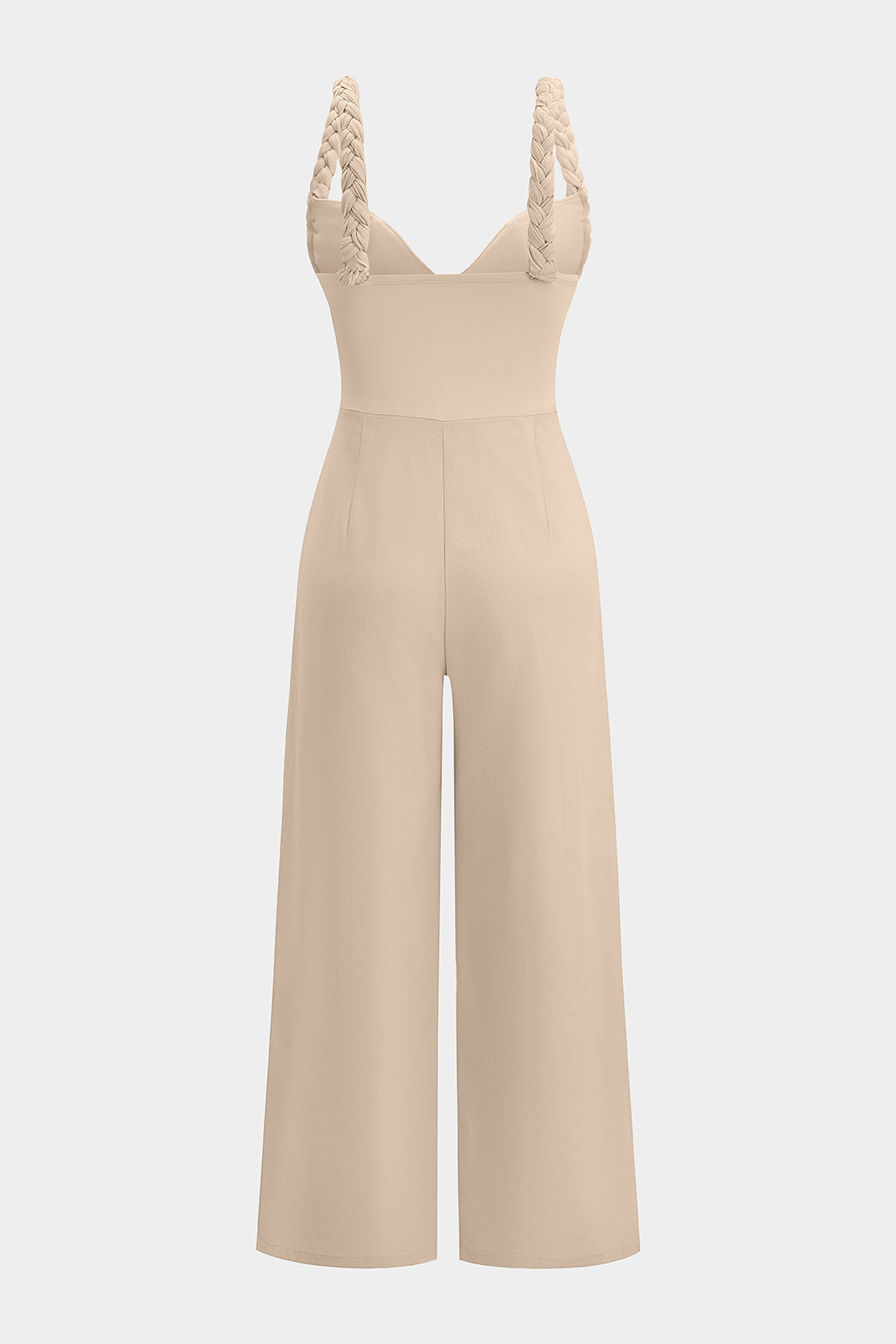 Linnen mouwloze jumpsuit