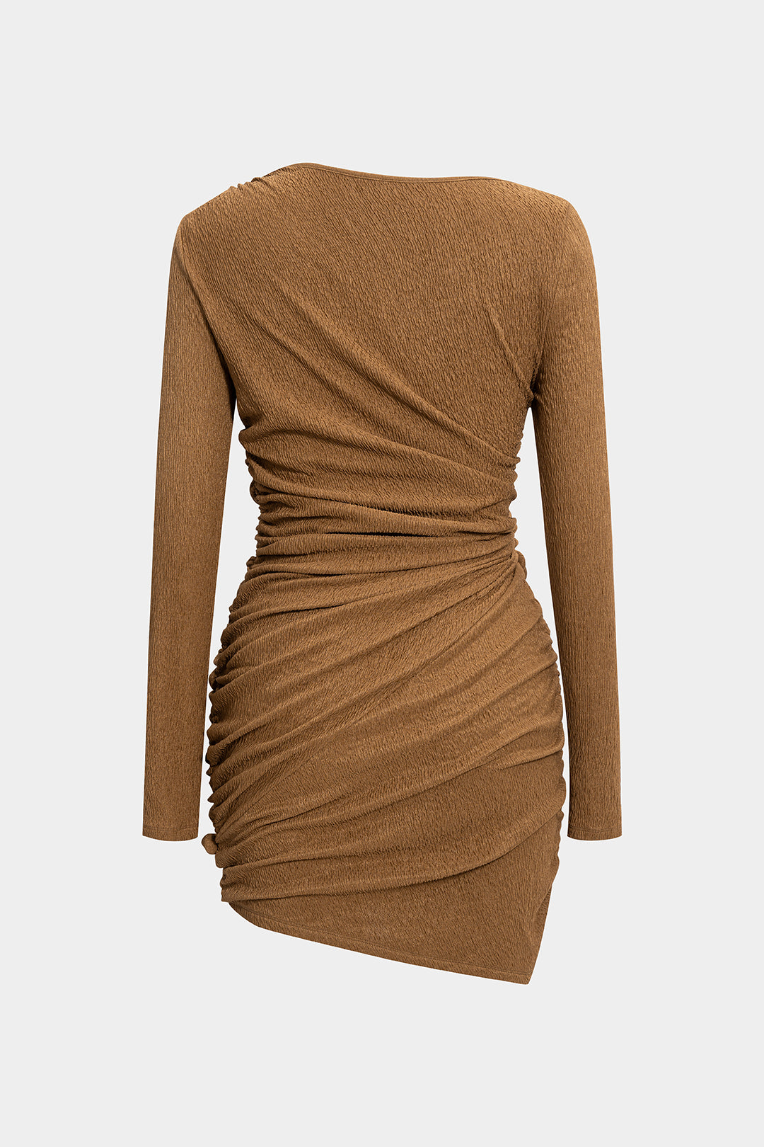 Amira - Asymmetrische minijurk met gedraaid detail en knoopdetail
