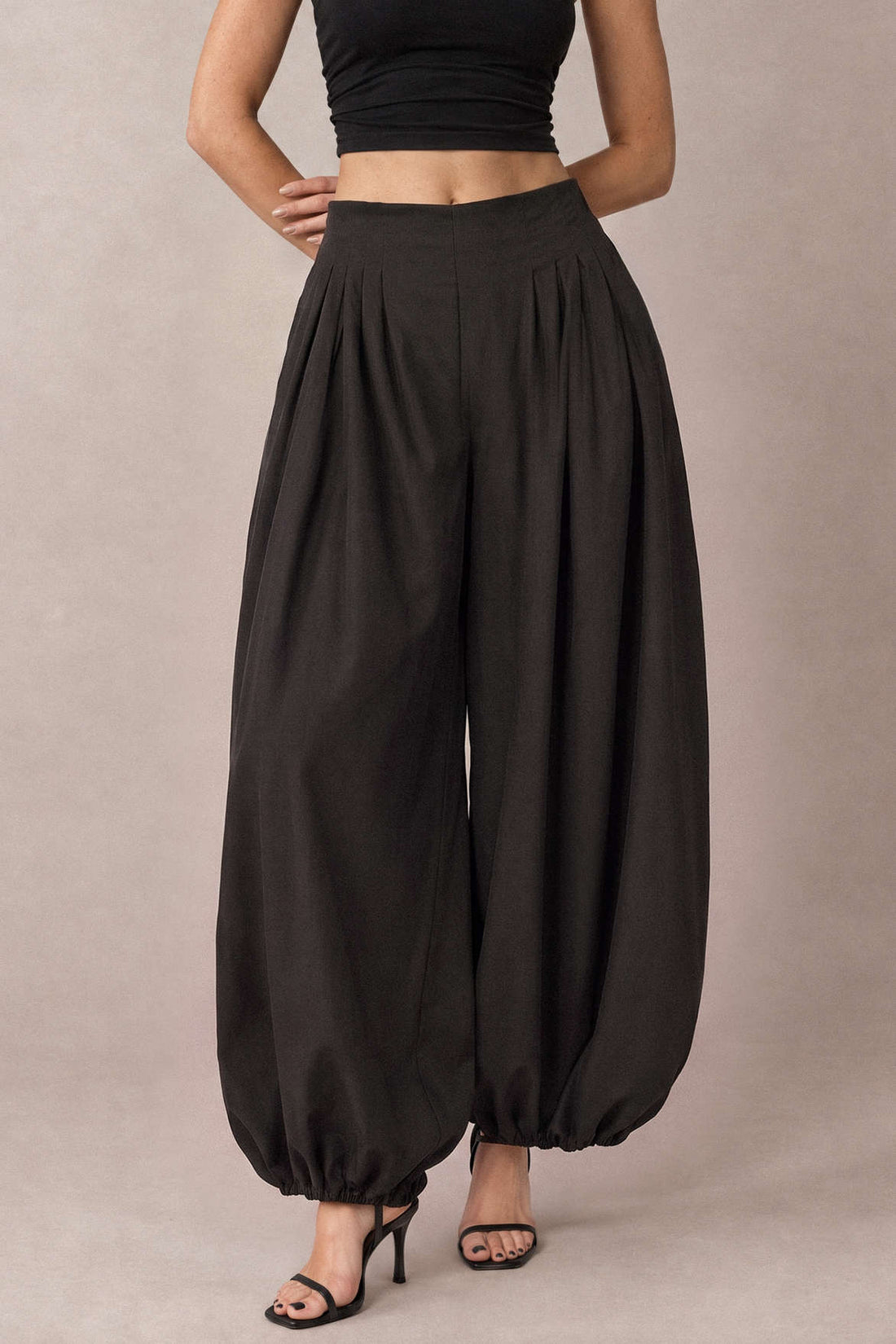 Lena - Effen broek met ballonmodel