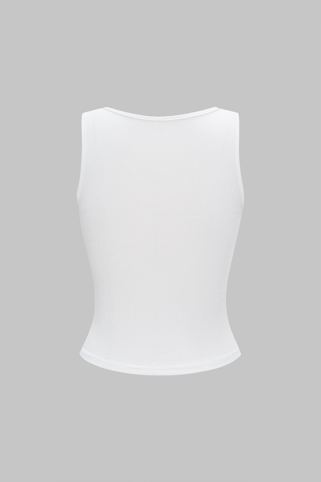 Rosa - Tanktop met strass en vierkante hals