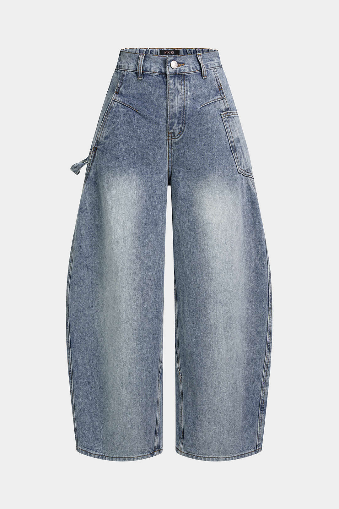 Jeans met zakken en gesp