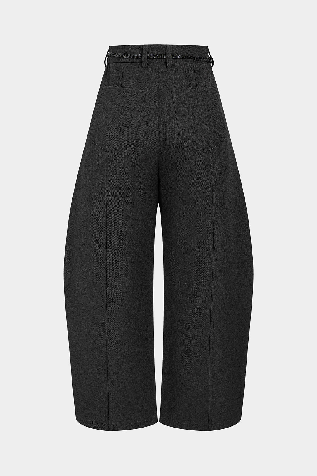 Effen broek met riem