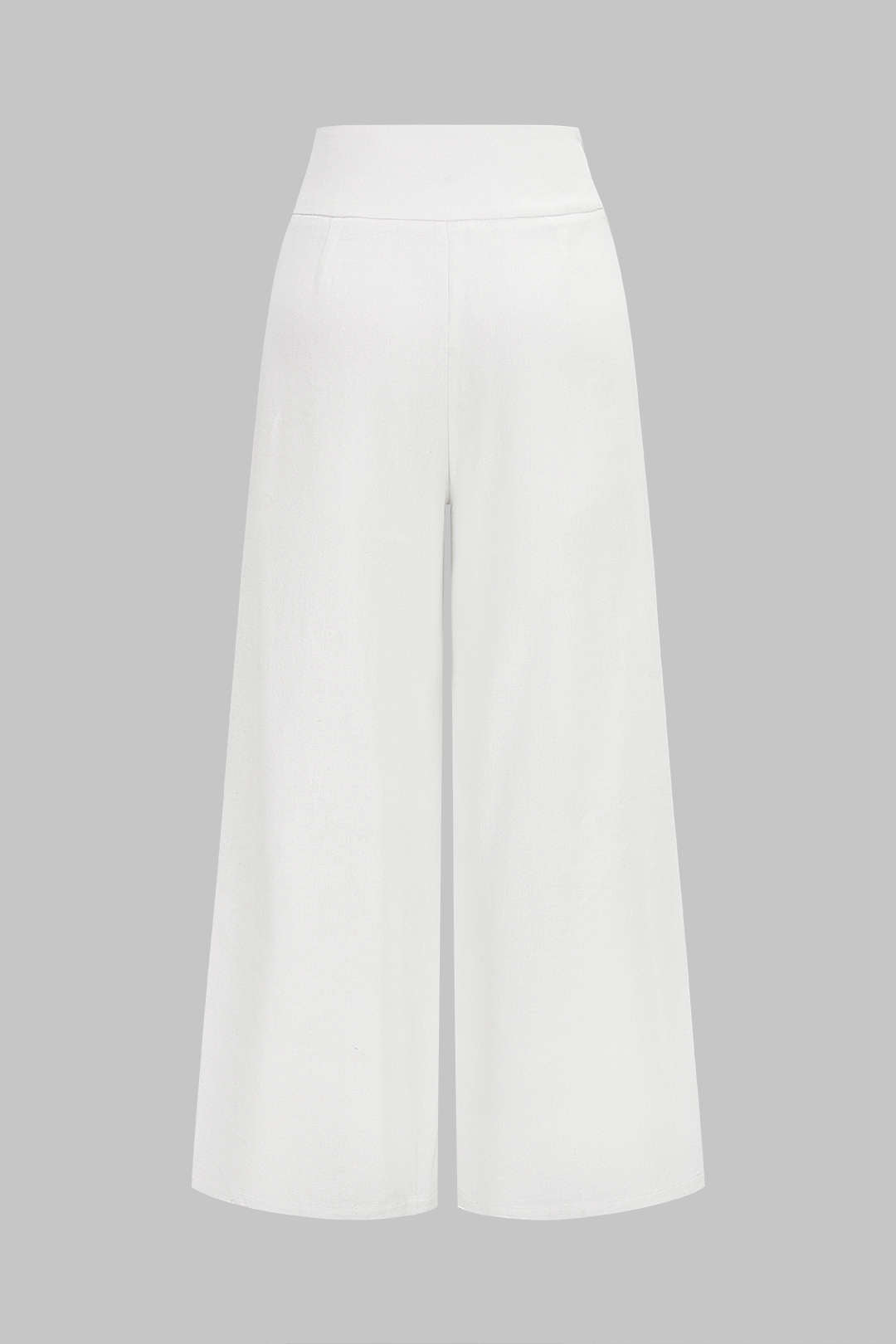 Asymmetrische broek met wijde pijpen