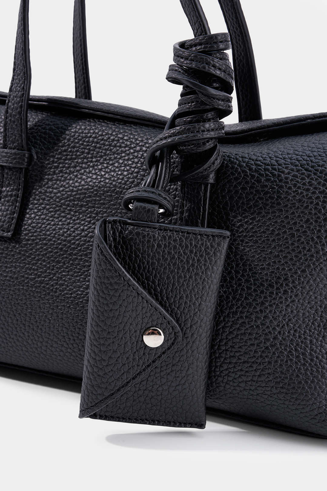 Effen leren-look tas