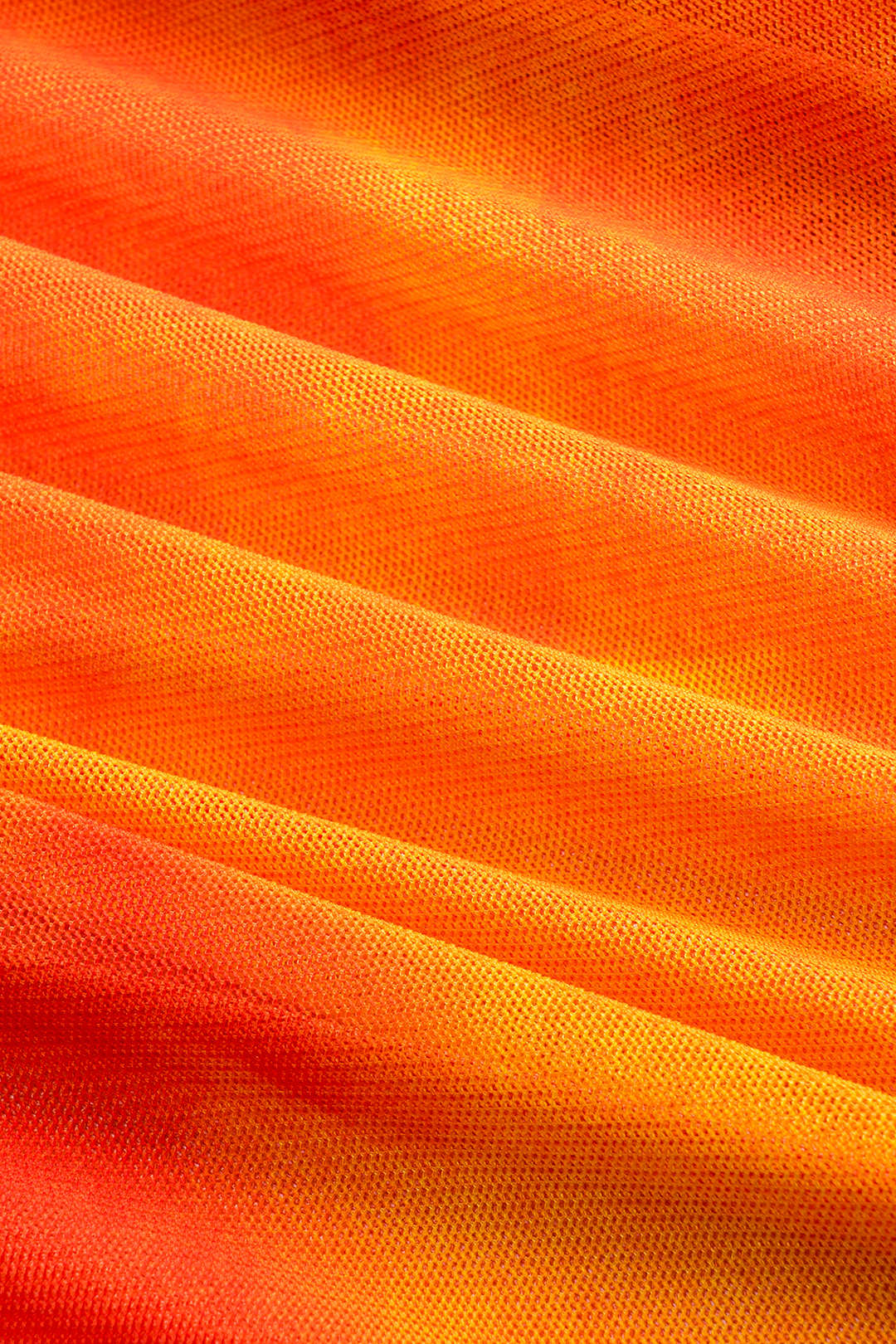 Bloemenprint mesh top met ruches