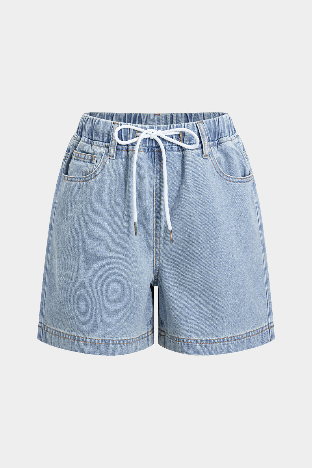 Denim set met tanktop en short