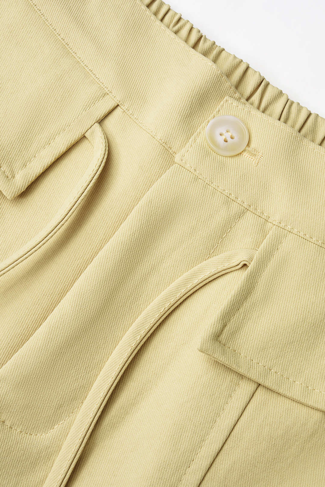 Hanna - Effen broek met hoge taille en wijde pijpen