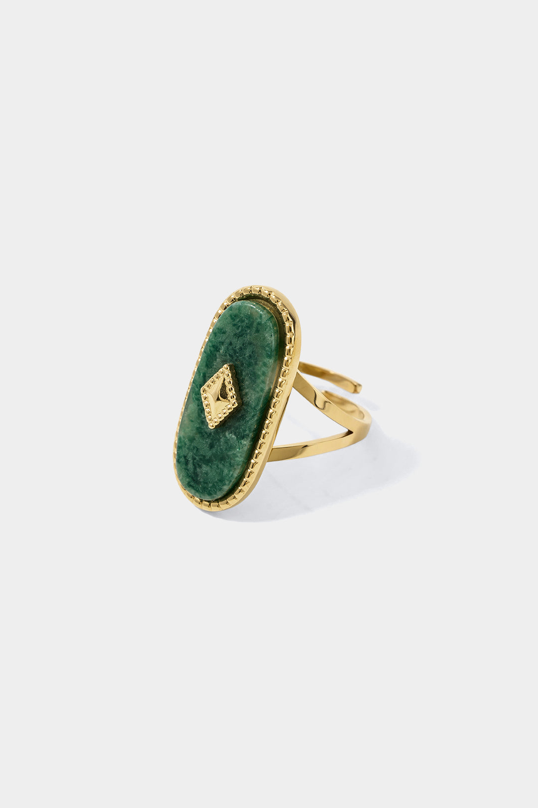 Ovale ring van metaallegering