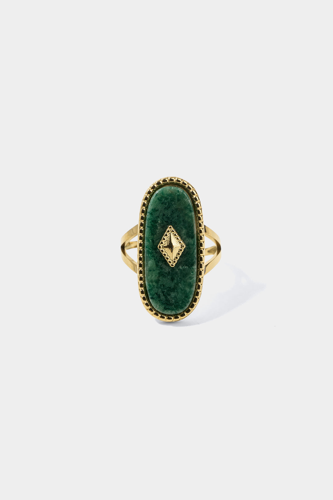 Ovale ring van metaallegering