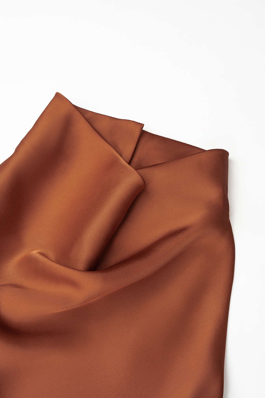 Satijnen tanktop met ruches en open rug