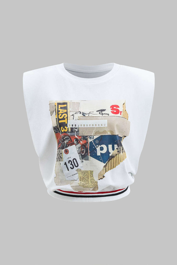 Romy - Mouwloos T-shirt