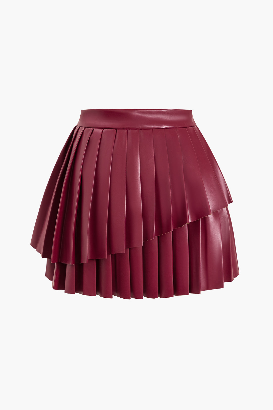 Uma - Effen leren-look rok