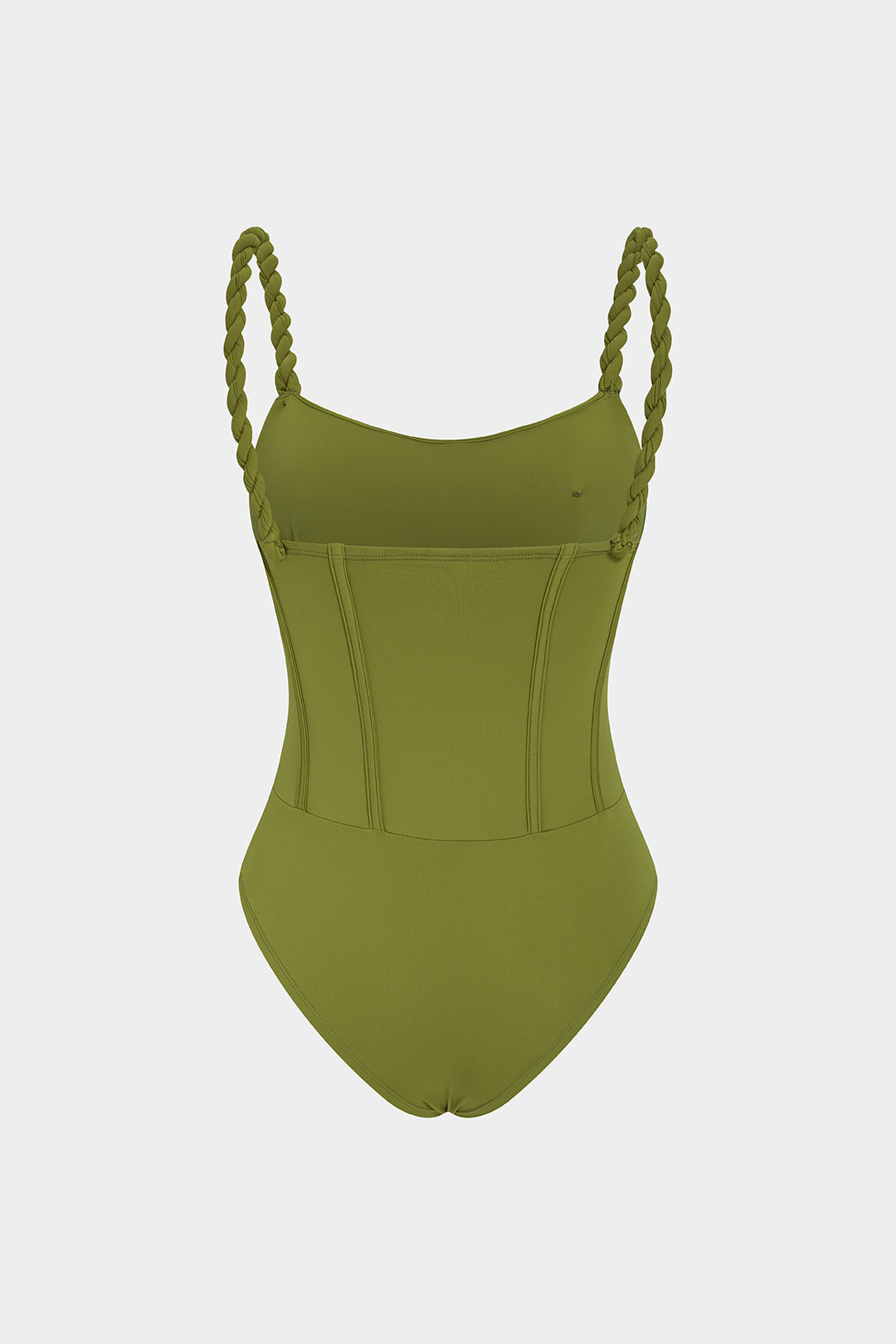 Mouwloze body met gedraaid detail, knoopdetail en ruches