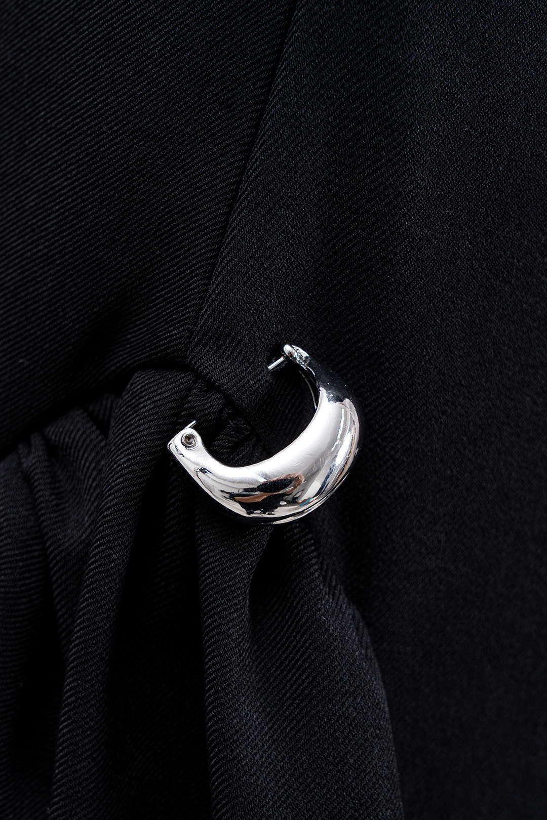 Metallic mouwloze maxijurk met rits