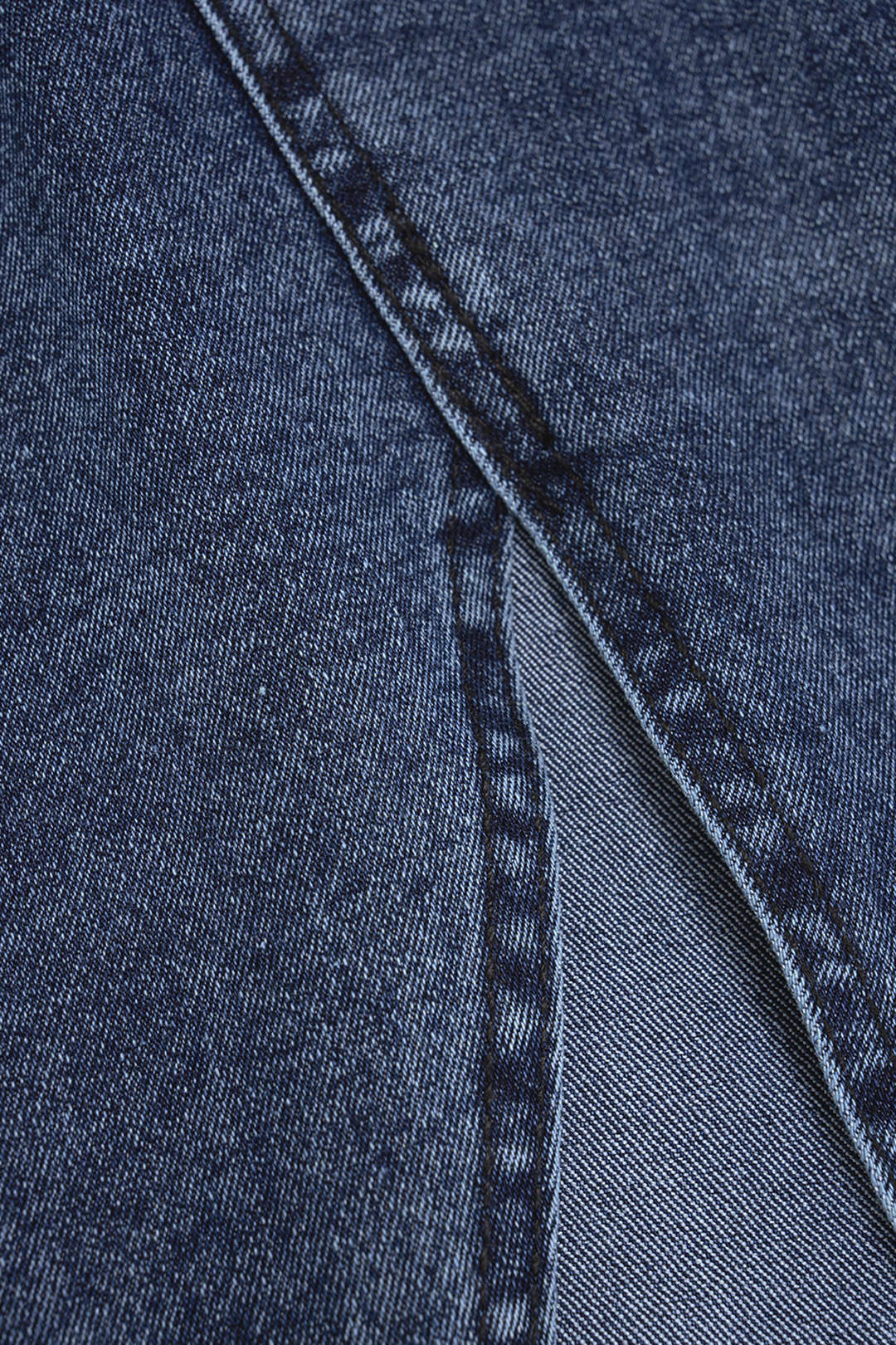 Denim set met top en rok
