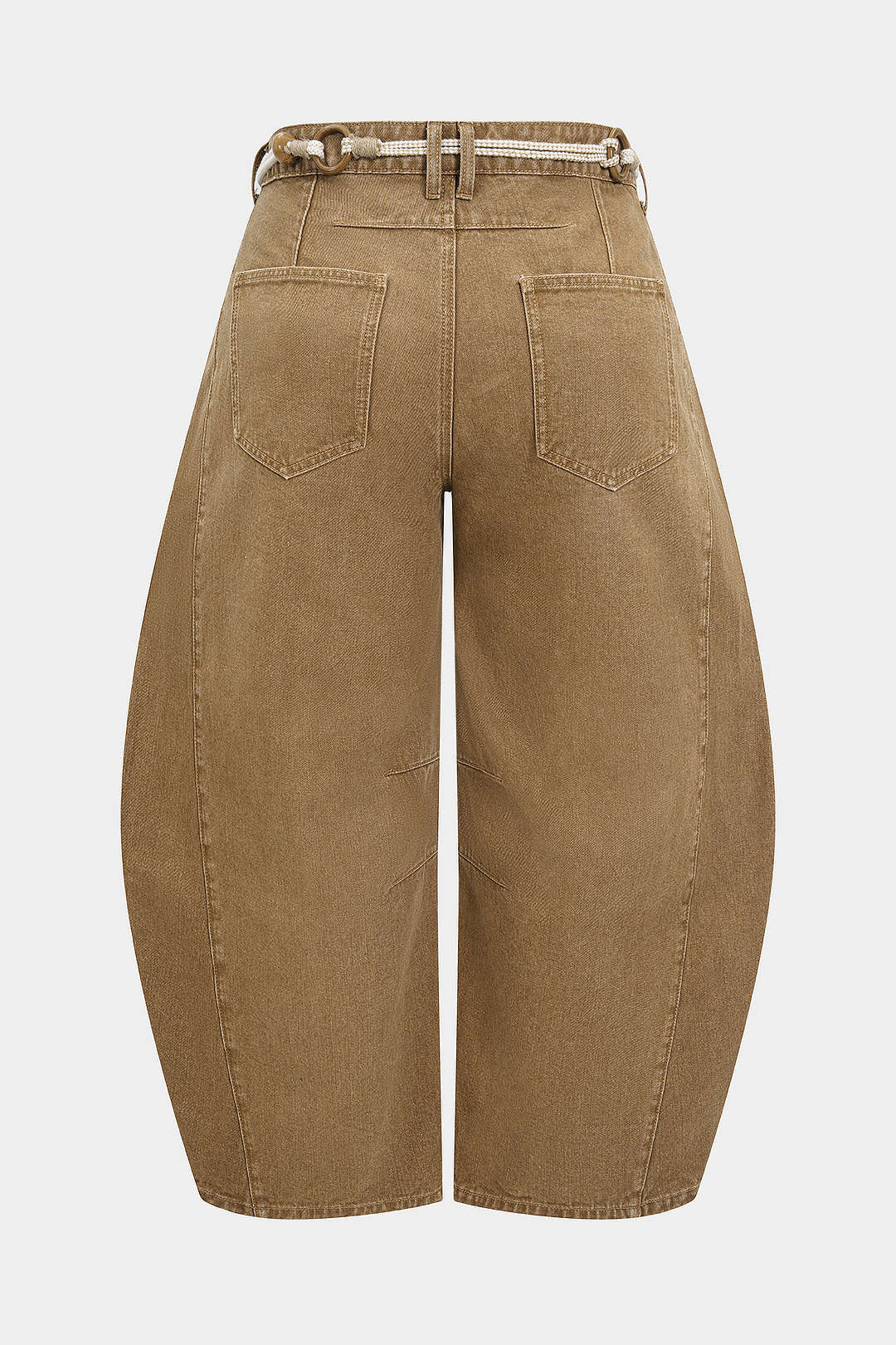 Jeans met kralen en riem