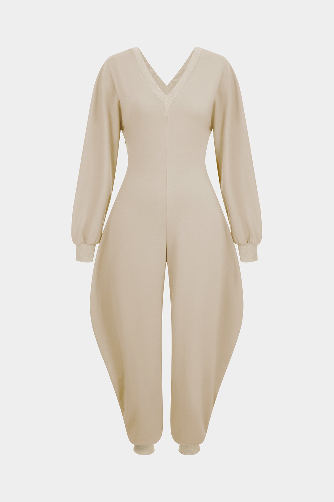 Becca - Jumpsuit met V-hals en lange mouwen