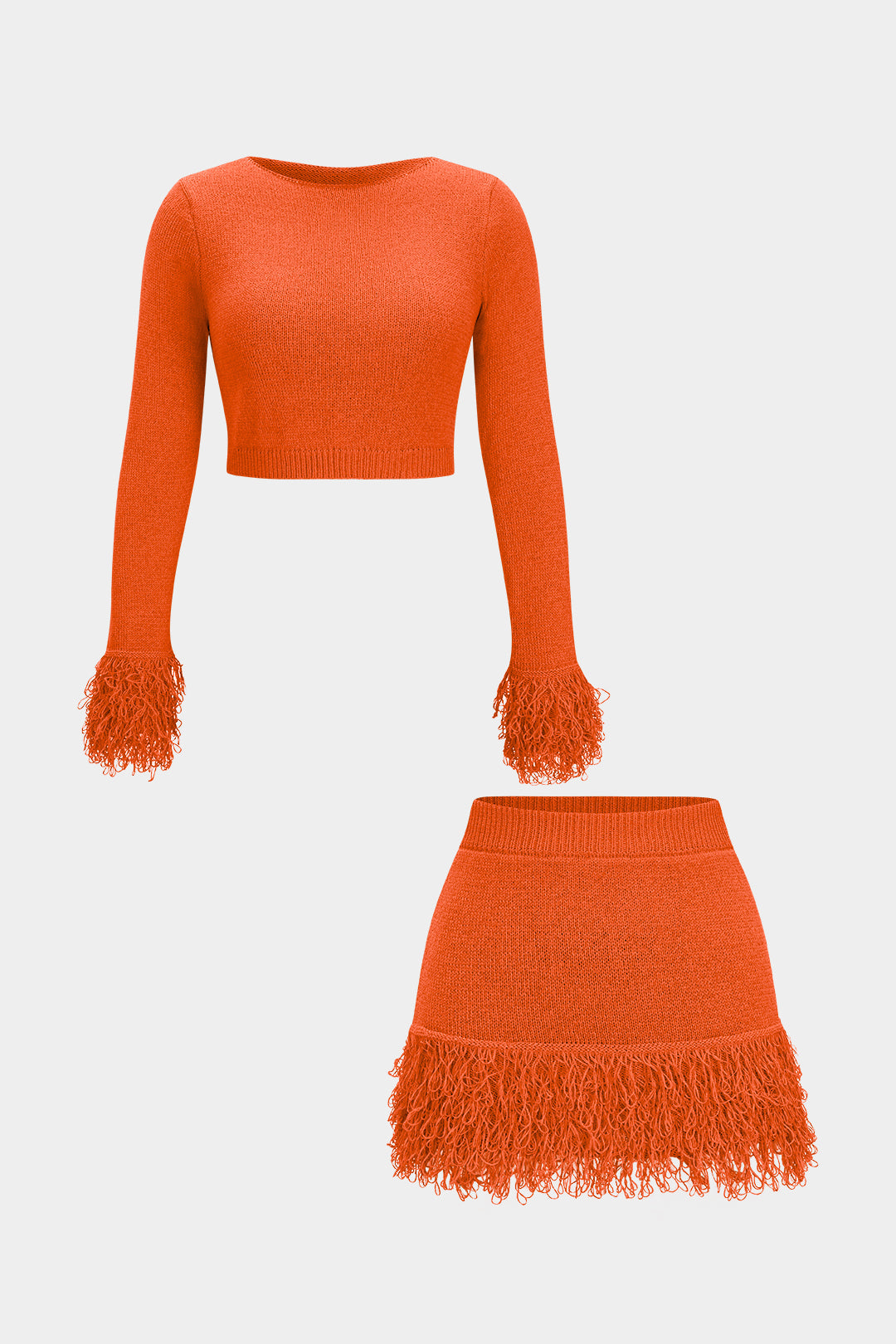 Evi - Gebreide set met top en rok