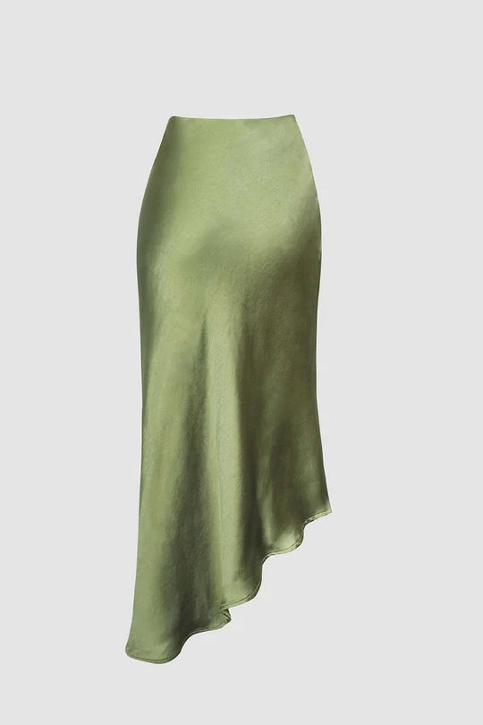 Rok met asymmetrische zoom en splitknopen