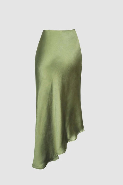 Rok met asymmetrische zoom en splitknopen