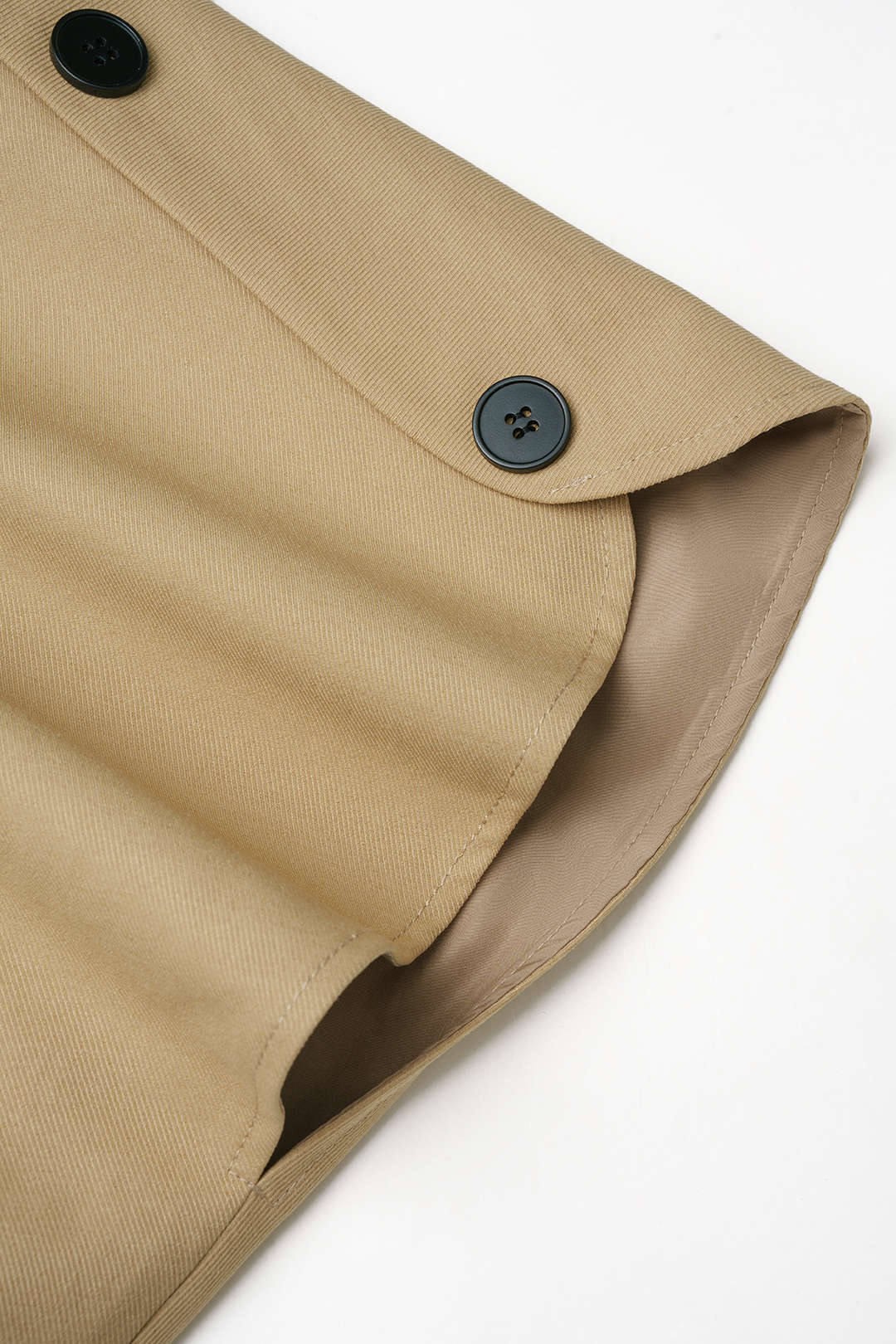 Blouse met revers, rits en korte mouwen