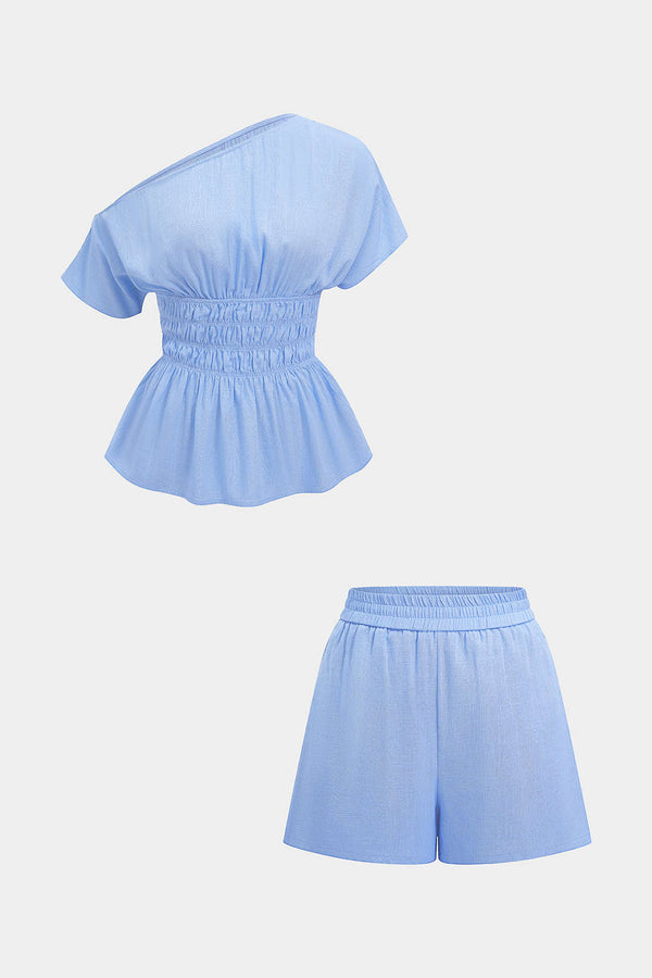 Nova - Linnen set met top en short